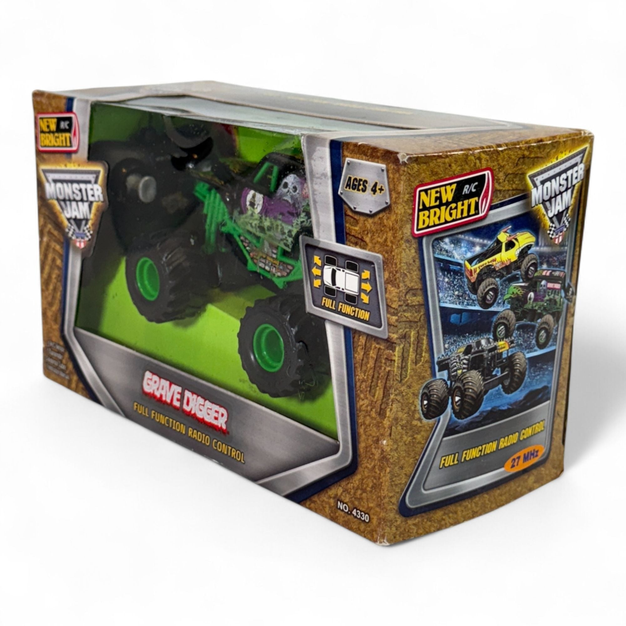 New Bright Monster Jam R/C Grave Digger 27 MHz Full Function Radio Control Truck - Flip Side CollectiblesToyNew Bright