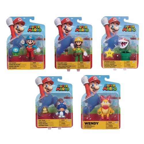 Super Mario action figure set with various characters