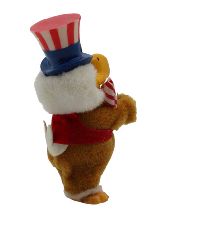 Side view of the Olympic Eagle Uncle Sam Plush Figurine