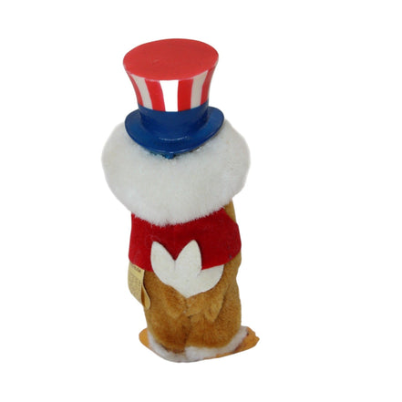 Back view of the Olympic Eagle Uncle Sam Plush Figurine