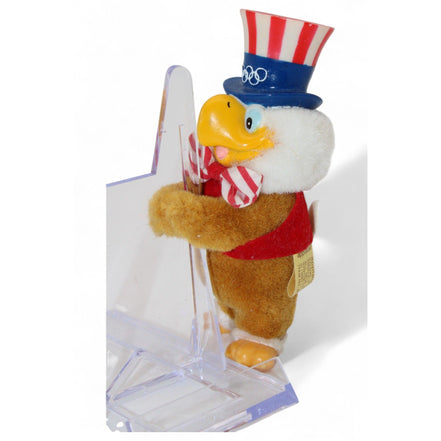 Olympic Eagle Uncle Sam Plush Figurine with display stand