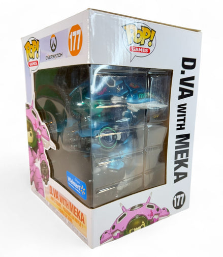 Side view of Funko Pop Overwatch D.Va & Meka Blueberry #177