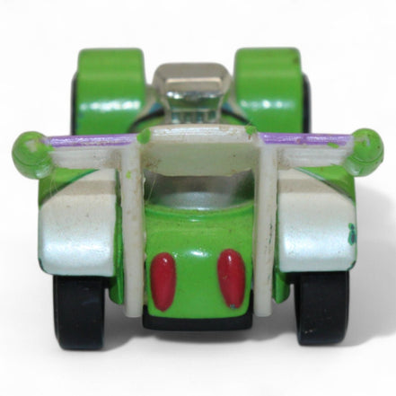 Green and purple Buzz Lightyear 1/64 die-cast car with detailed design