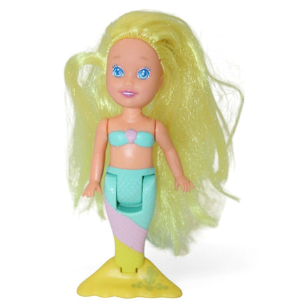 Playskool mermaid sea pony doll with blonde hair and colorful tail