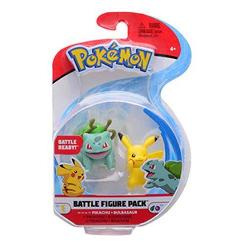 Pokemon Battle 2 Inch And 3 Inch Figure Packs(50077) - Select Figure(s) - Flip Side CollectiblesAction & Toy FiguresToyShnipPikachu + Bulbasaur