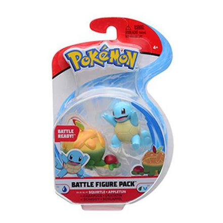 Pokemon Battle 2 Inch And 3 Inch Figure Packs(50077) - Select Figure(s) - Flip Side CollectiblesAction & Toy FiguresToyShnipSquirtle + Appletun