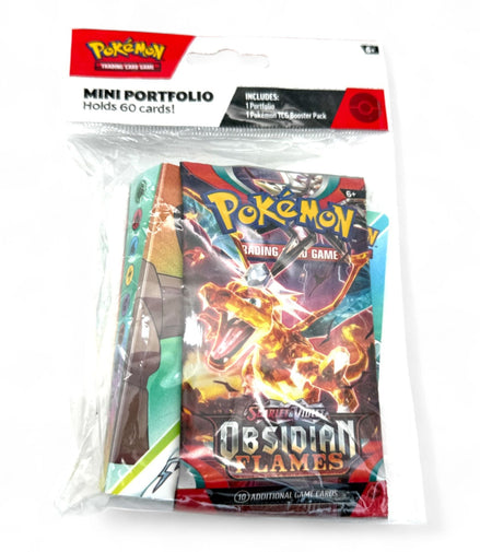 Pokémon Mini Portfolio & Obsidian Flames Booster Pack - Flip Side CollectiblesPokemon CardPokémon