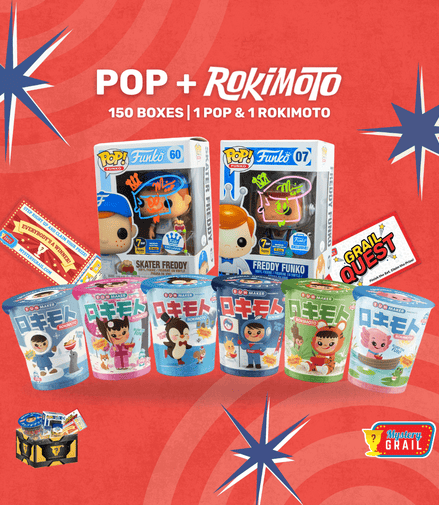 Pop + Rokimoto - Mystery Grail – funko – collectible – game card - Flip Side CollectiblesMystery BoxMystery Grail