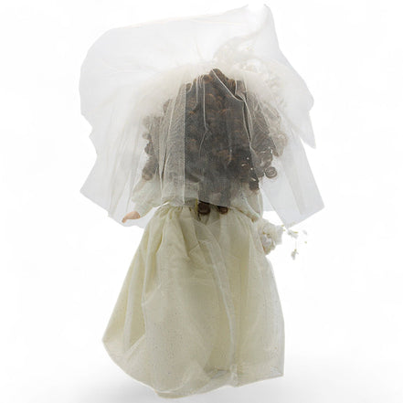 Porcelain Bride Doll with Elegant White Dress and Veil – wedding dollCollector's ChoiceDollbridal gowncollectible dollcollector's item3