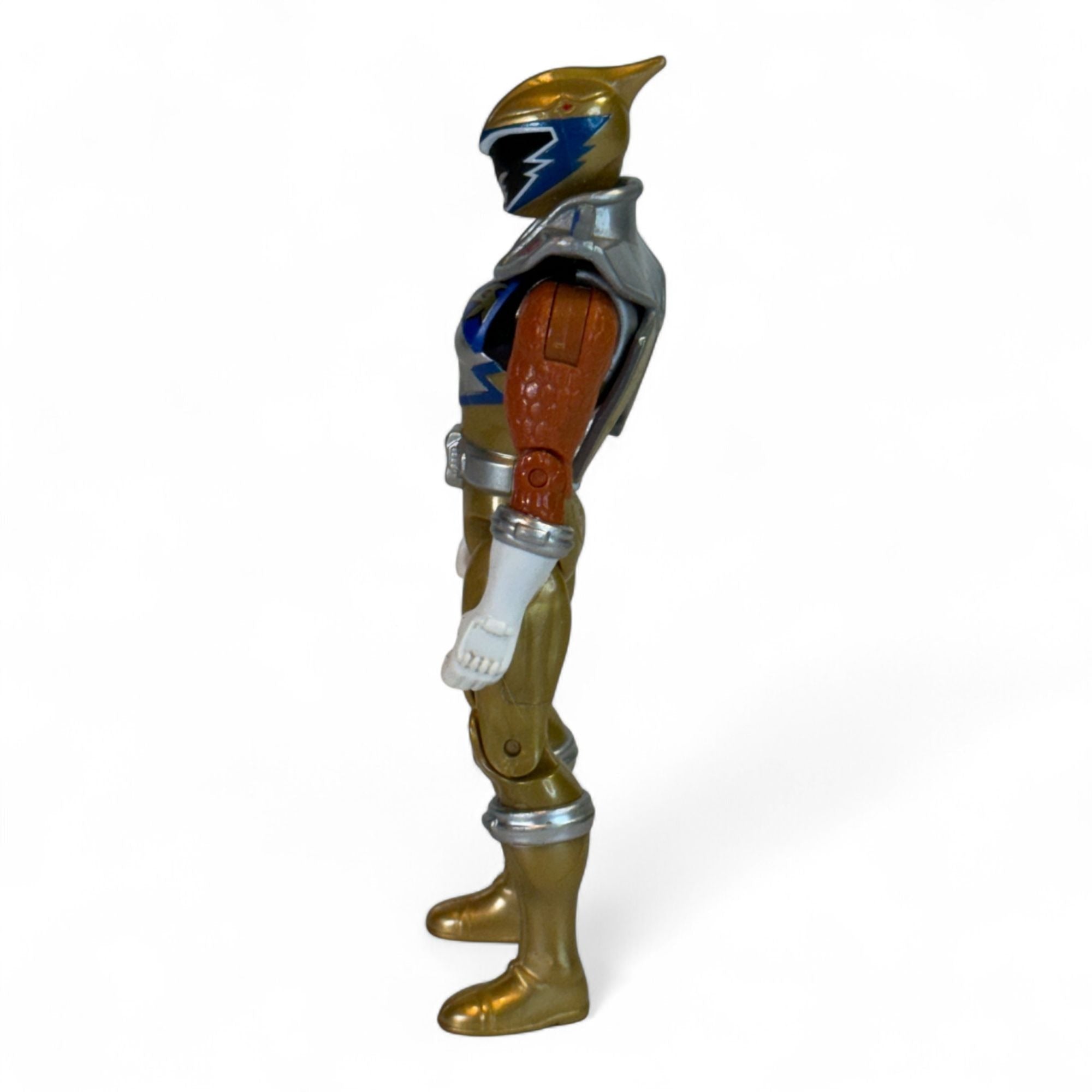 Power Rangers Dino Super Charge Gold Ranger Action Figure side view