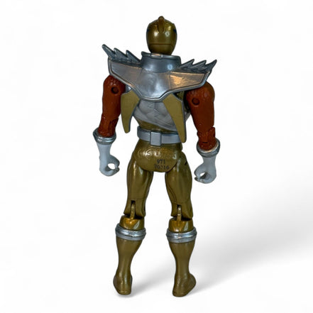 Power Rangers Dino Super Charge Gold Ranger Action Figure back view