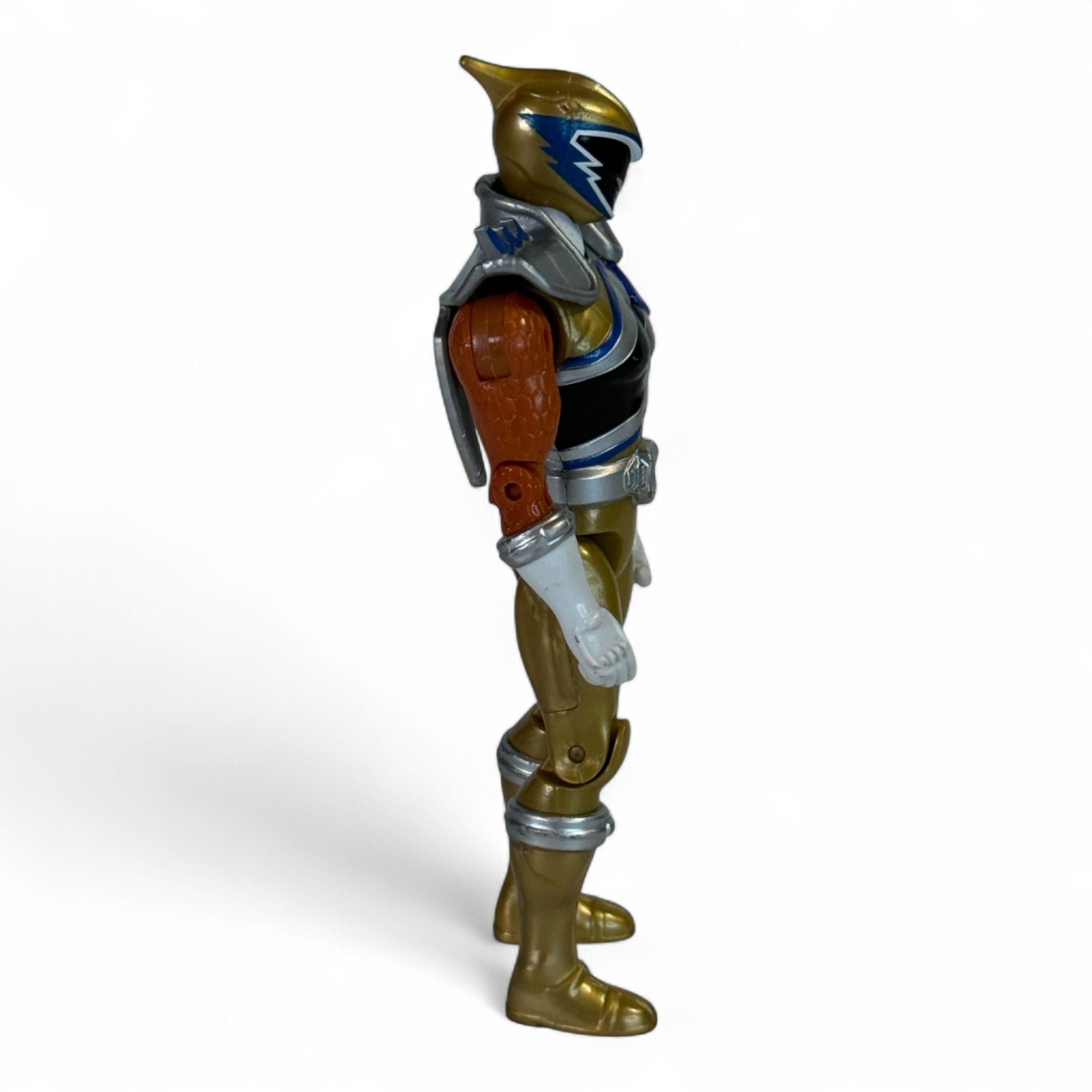 Power Rangers Dino Super Charge Gold Ranger Action Figure side profile