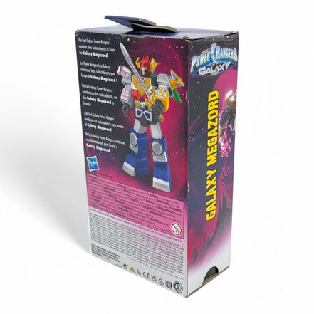 Detailed view of Galaxy Megazord action figure box