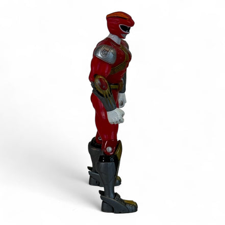 Close-up of Power Rangers Wild Force Red Ranger action figure details