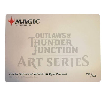 Magic The Gathering Art Card Obeka Splitter Of Seconds Outlaws Of Thunder Junction 28/54