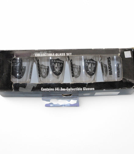 Raiders Collectible Shot Glass Set - 4 Pack 2oz – raiders shot glassBoelter BrandsSports - Collectible2oz glassbarwareboelter brands1