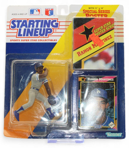 1992 Starting Lineup Ramon Martinez figure with card and poster