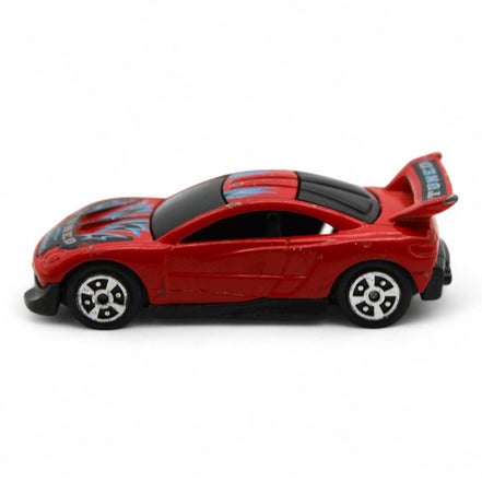 Rare vintage Yat Ming No. 838 red diecast tuner car with detailed graphics