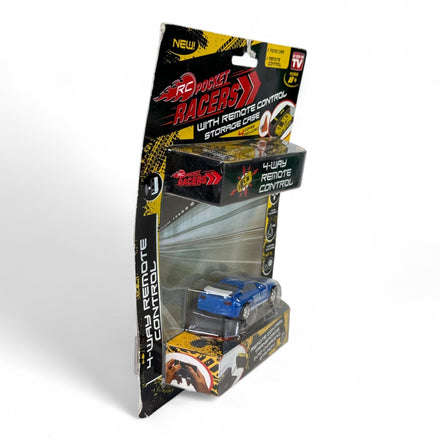 RC Pocket Racers 4 - Way Remote Control Micro Car - Blue Bullet - Flip Side CollectiblesToyFlip Side Collectibles