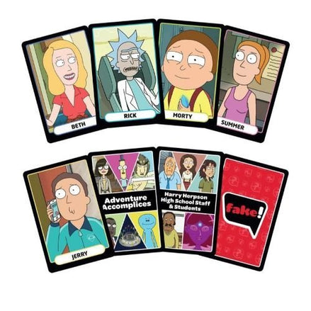 Set of Rick and Morty character cards
