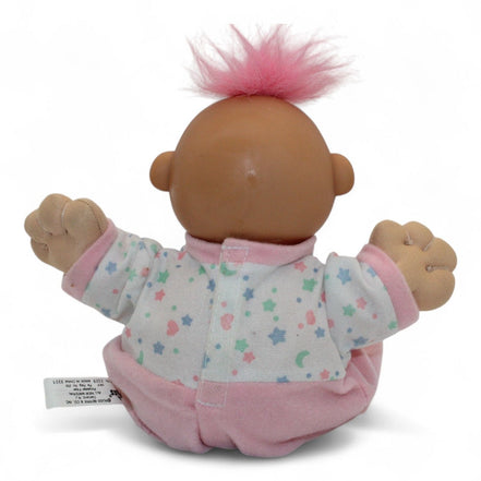 RUSS Troll Kidz Doll showing back with star-print pajamas