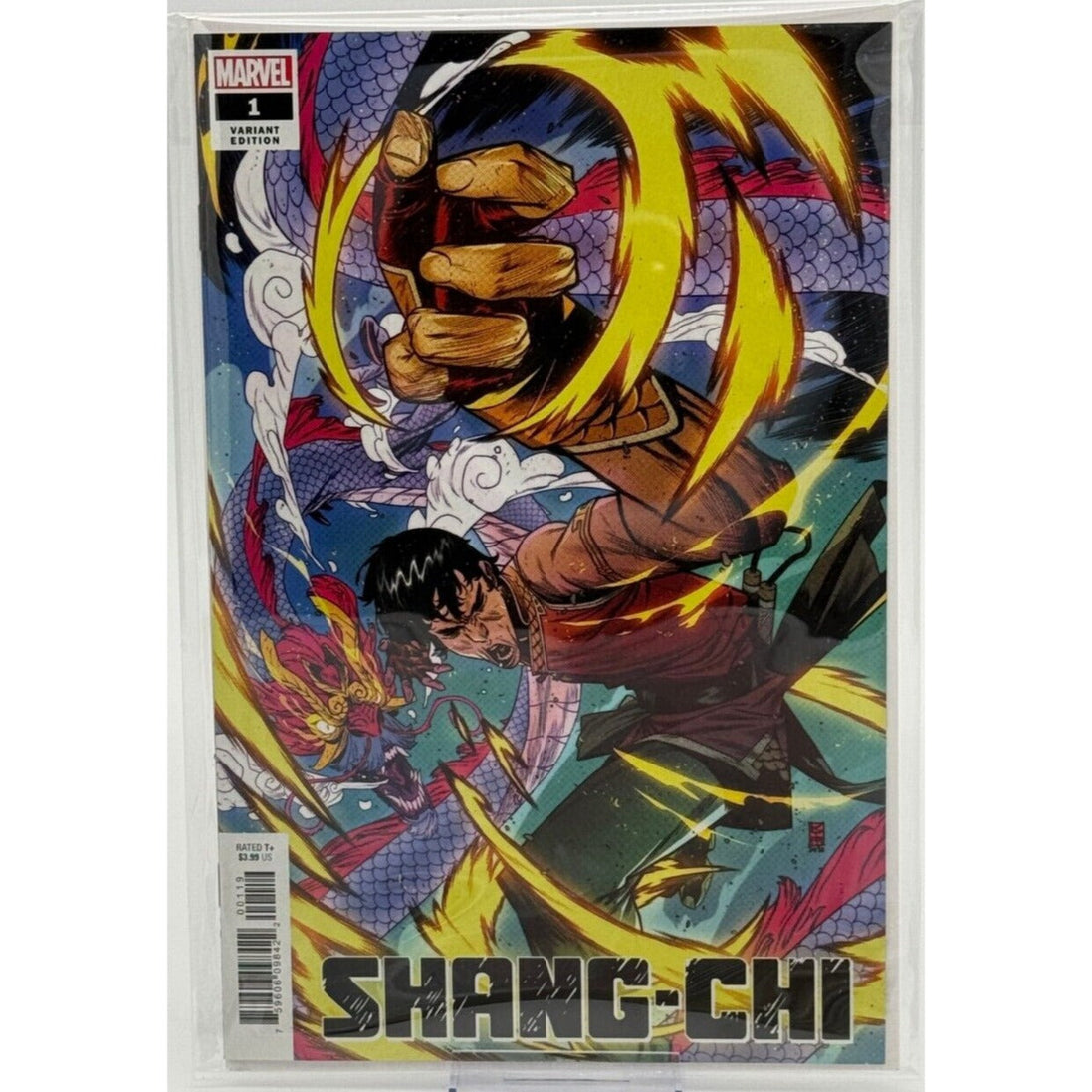 Shang-Chi #1 Marvel Variant Edition Comic Cover featuring dynamic artwork
