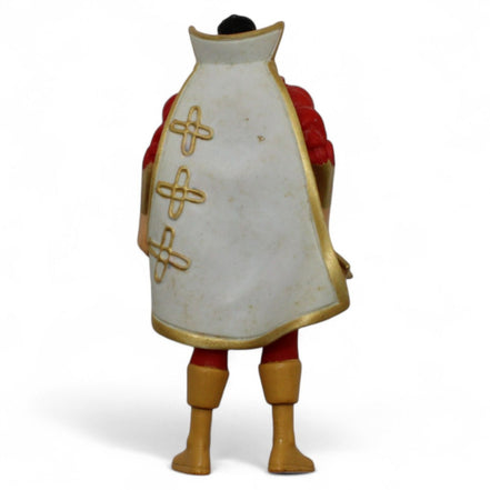 Shazam action figure in red and gold suit, front view