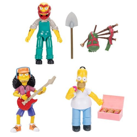 Bart Simpson action figure with skateboard