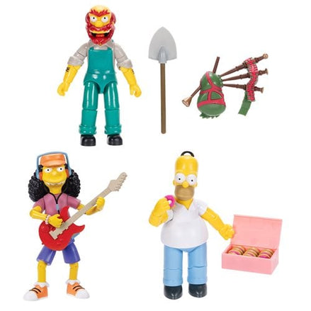 Bart Simpson action figure with skateboard