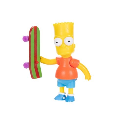 Bart Simpson action figure with skateboard