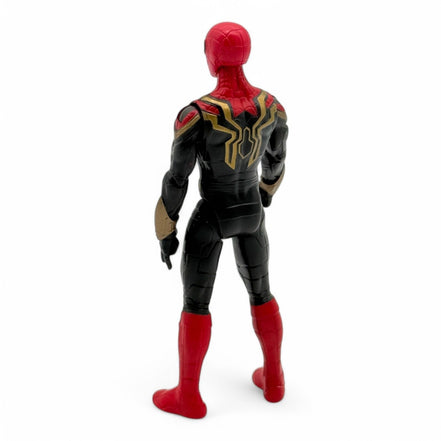 Back view of Spider-Man Iron Spider figure highlighting intricate design