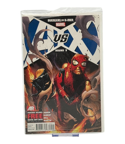 Spider-Man on the cover of Avengers Vs X-Men Round 9 comic