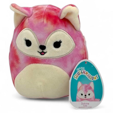 Squishmallows 5" Sabine Pink Fox Tie - Dye Plush Collectible – collectible toy - Flip Side CollectiblesSquishmallowsSquishmallows