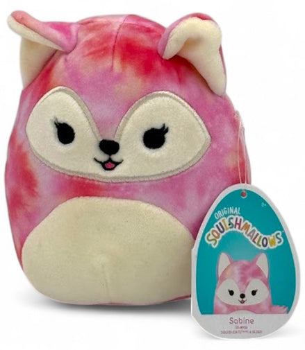 Squishmallows 5" Sabine Pink Fox Tie - Dye Plush Collectible – collectible toy - Flip Side CollectiblesSquishmallowsSquishmallows