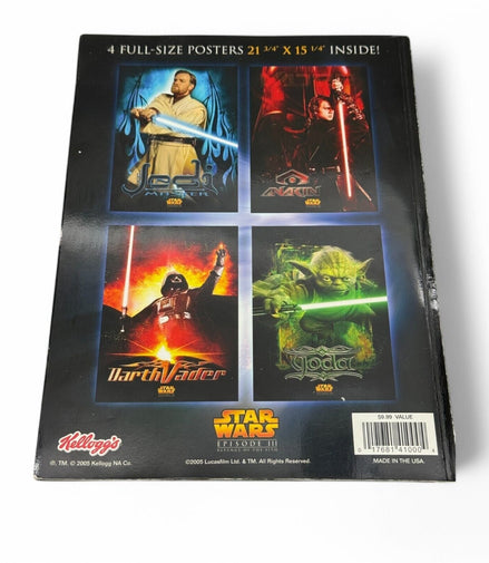 Star Wars Episode III Poster Book with 4 Full - Size Posters 2005 - Flip Side CollectiblesVintage BookKellogg's