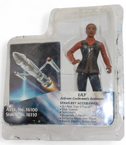 A 1996 Playmates Toys Star Trek: First Contact 6″ Lily action figure, Zefram Cochrane’s assistant