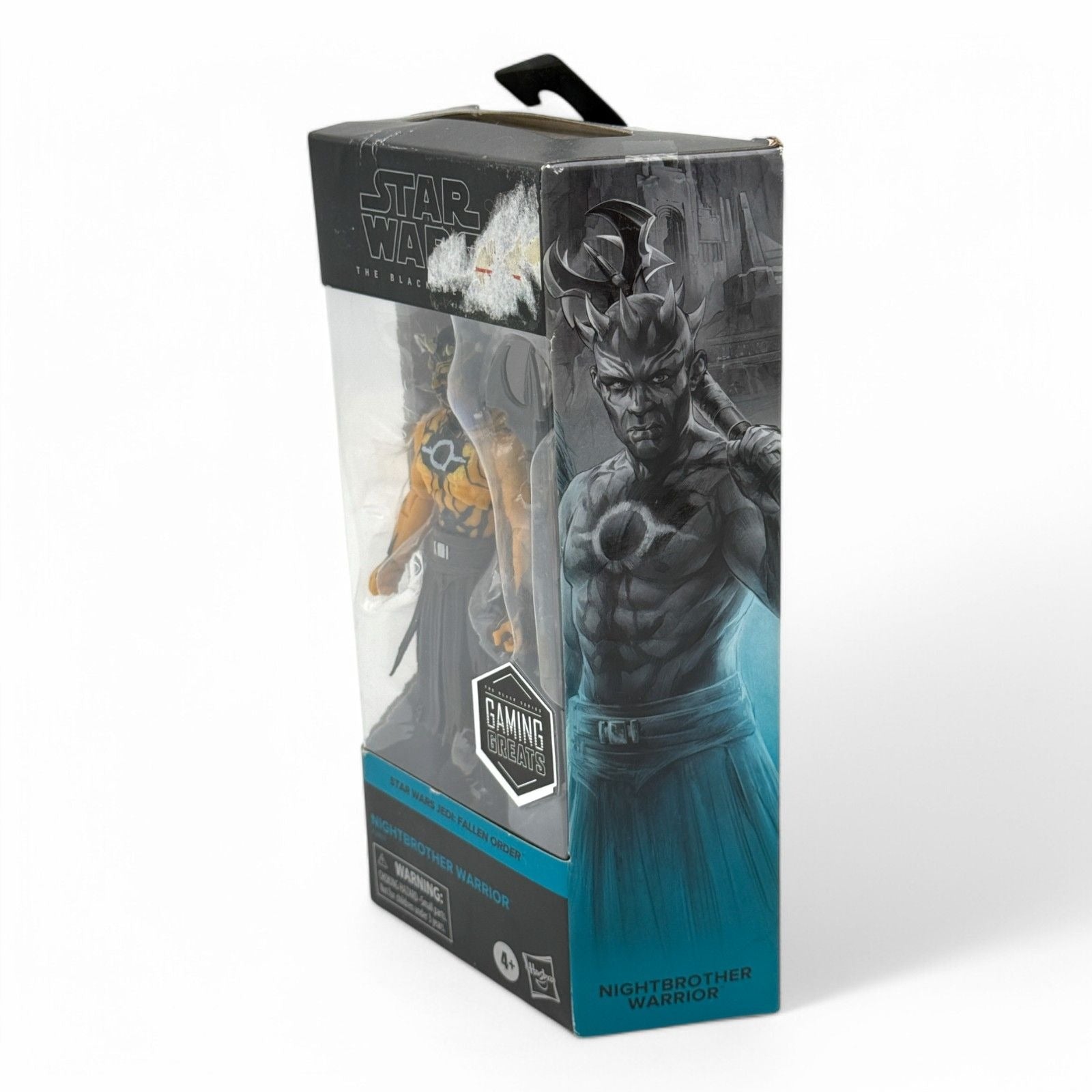 Side view of Nightbrother Warrior action figure box