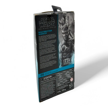 Back view of Nightbrother Warrior action figure packaging