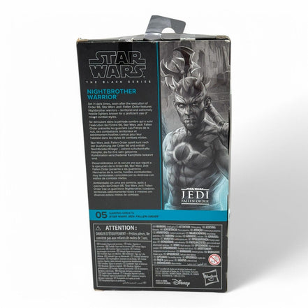 Detailed artwork on Nightbrother Warrior action figure box