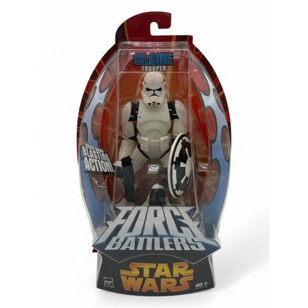 Star Wars Clone Trooper action figure in sealed box with blasting action feature