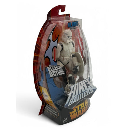 Front view of the Star Wars Clone Trooper action figure in packaging