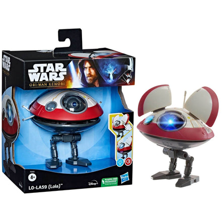 Star Wars L0-LA59 Lola droid in packaging with interactive features