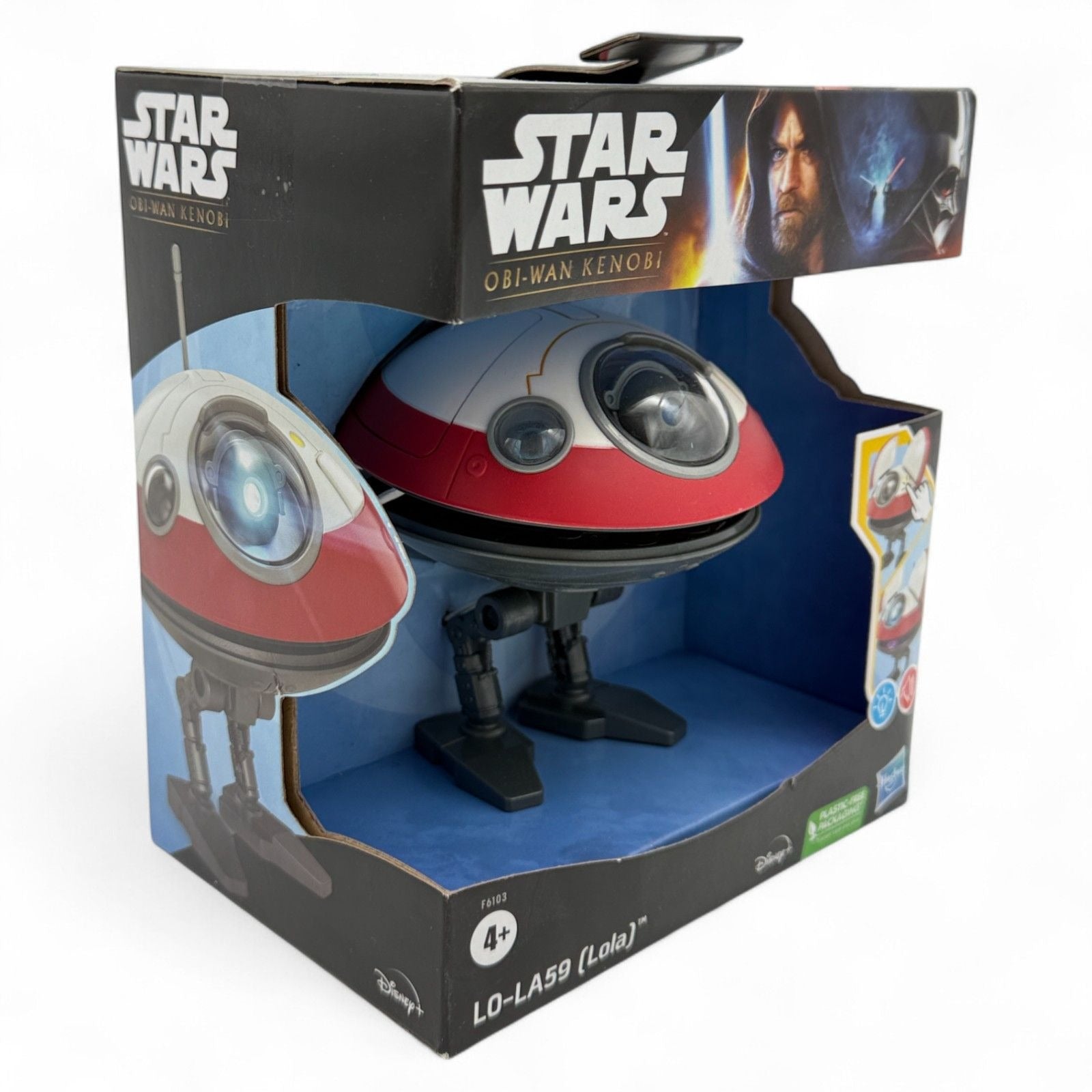Star Wars L0-LA59 Lola droid in packaging with interactive features