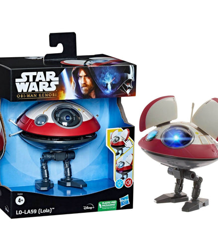 Star Wars L0-LA59 Lola droid in packaging with interactive features