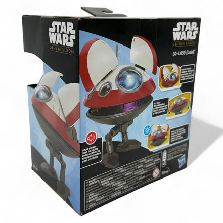 Star Wars L0-LA59 Lola droid in packaging with interactive features