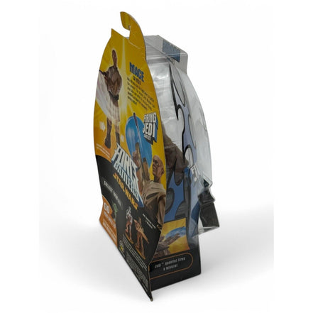 Angle view of Star Wars Mace Windu action figure packaging