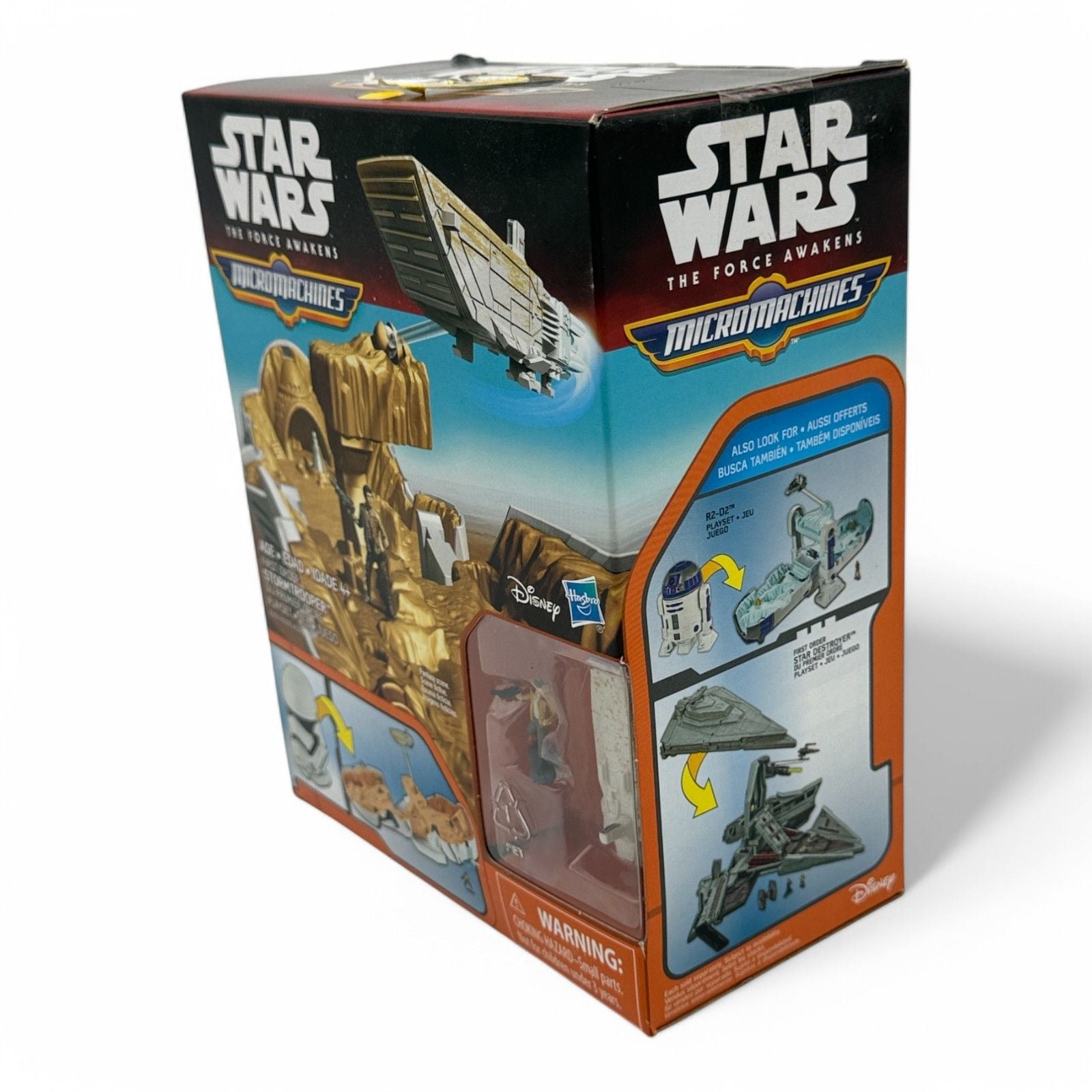 Star Wars Micro Machines First Order Stormtrooper Playset box side view