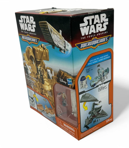 Star Wars Micro Machines First Order Stormtrooper Playset box side view