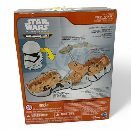 Star Wars Micro Machines First Order Stormtrooper Playset box top view