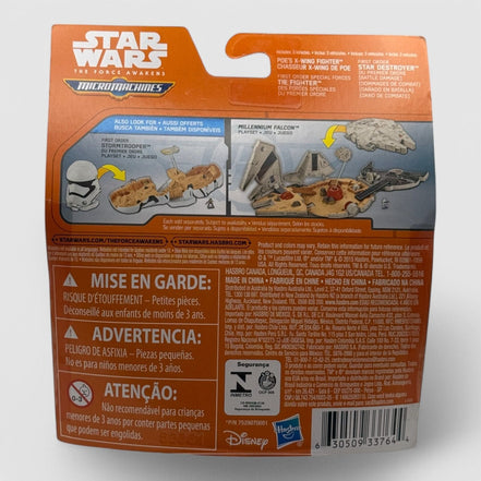 Back view of Star Wars Micro Machines packaging with product details